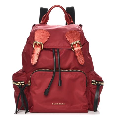 burberry red backpack